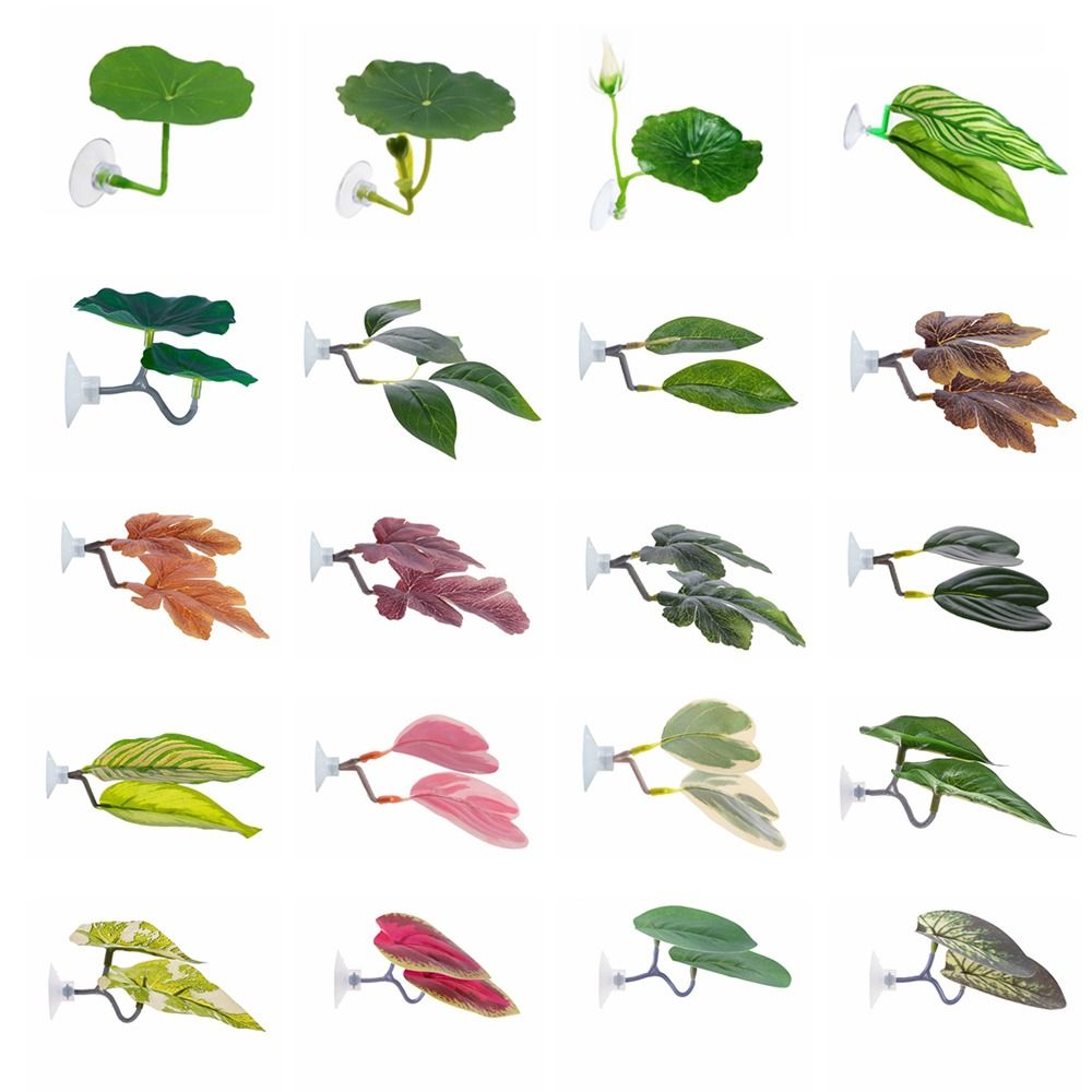 Aquarium Plants Live - Пластиковая подставка для рыбы Бетта, листья,