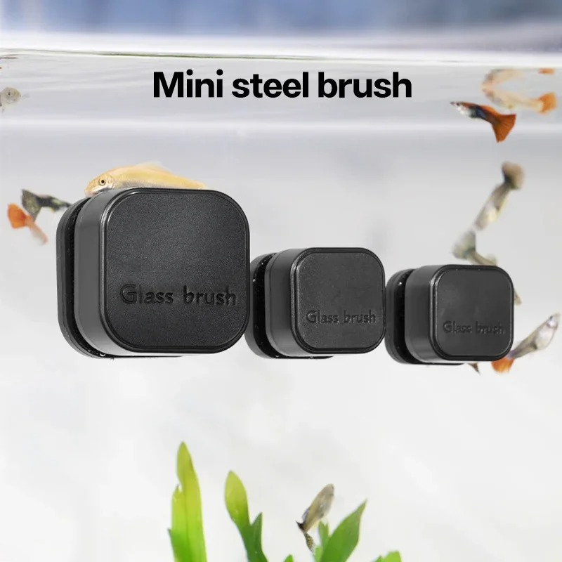Planted Aquarium Cleaning - Мини-квадратная магнитная щетка, очиститель для аквариумного