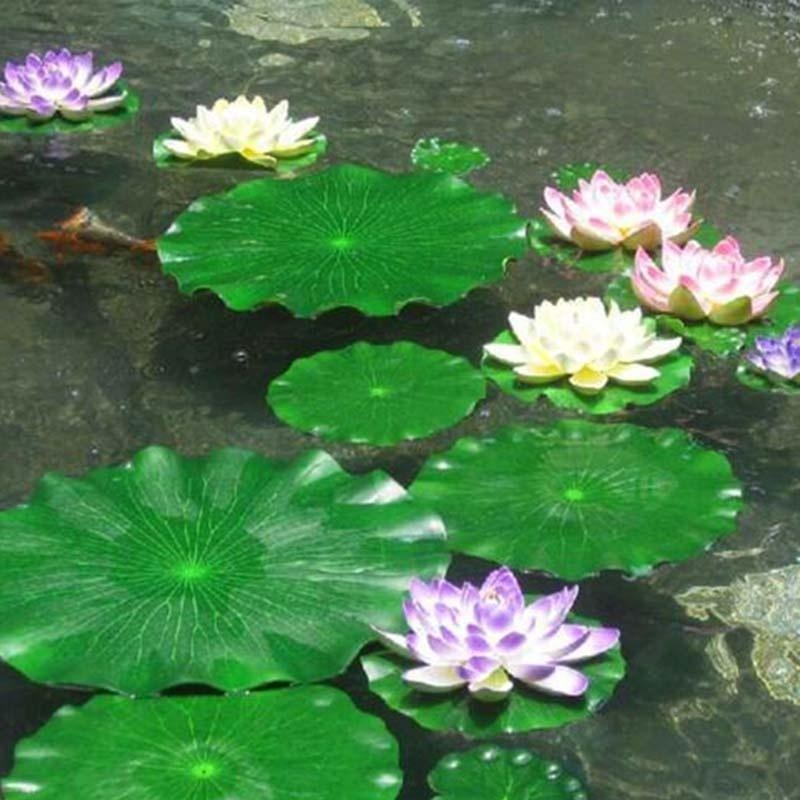 Aquarium Plant Substrate - Искусственные листья лотоса 2026 без цветов