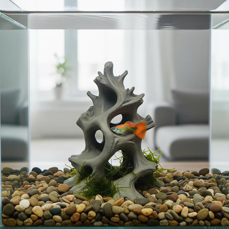Aquarium Driftwood - Скрытая декоративная укрытие-пещера из натурального дрифтвуда
