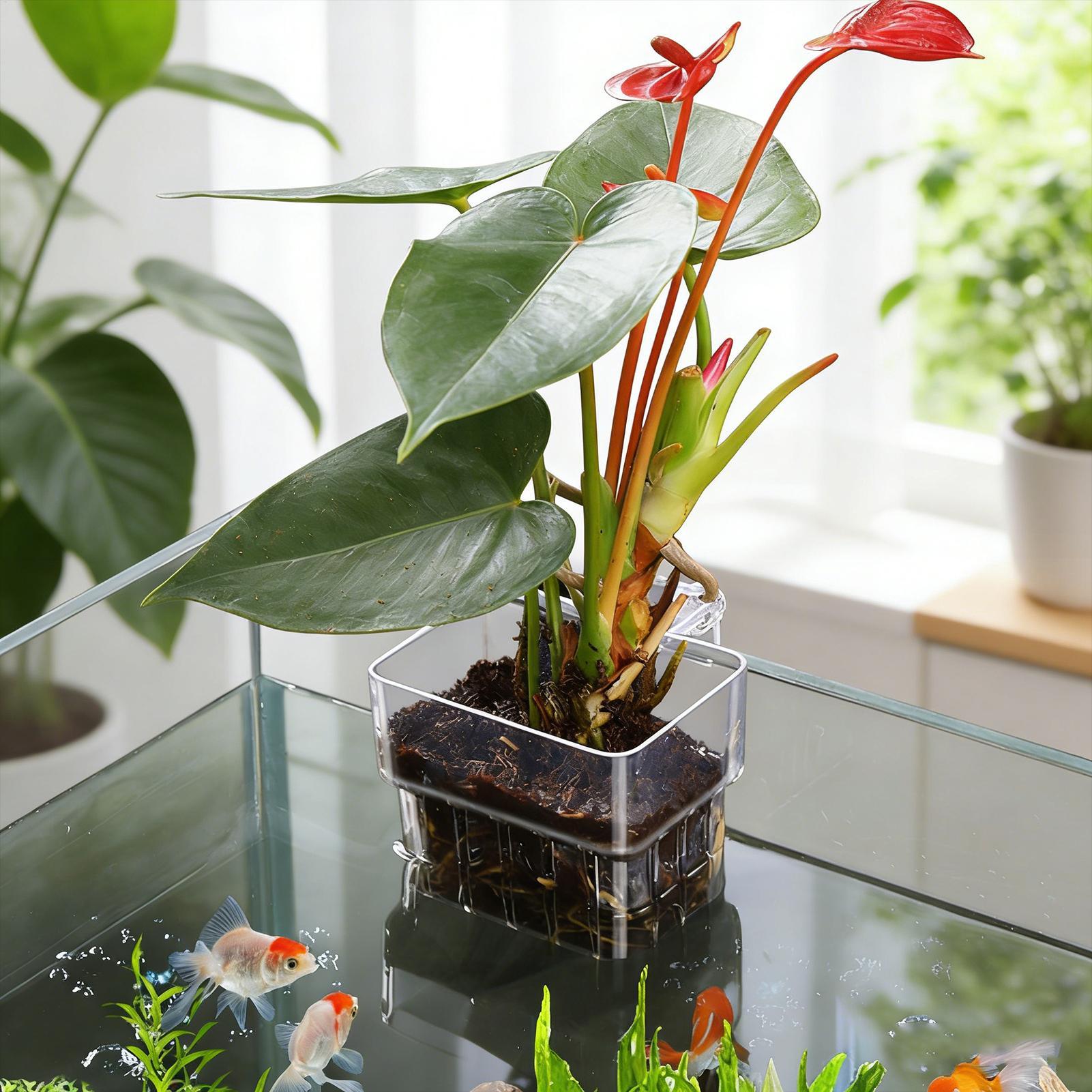 Прозрачная подвесная корзина д – обзор и цена Plant Aquarium Pot