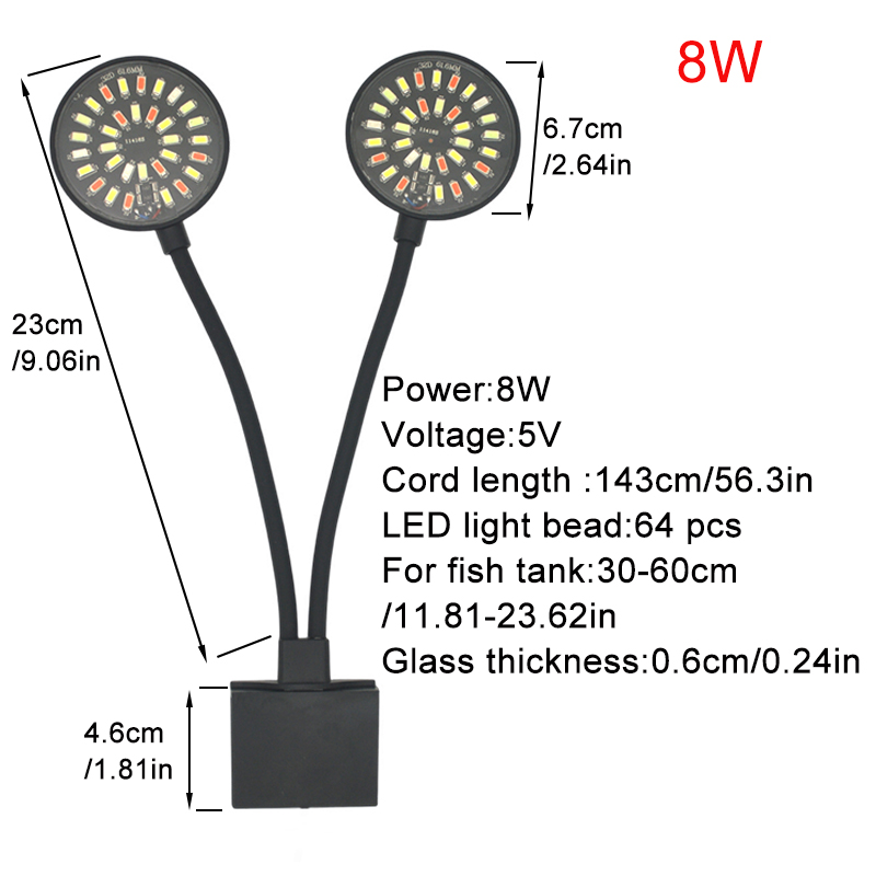 USB светодиодный светильник дл – обзор и цена Aquarium Plant Light